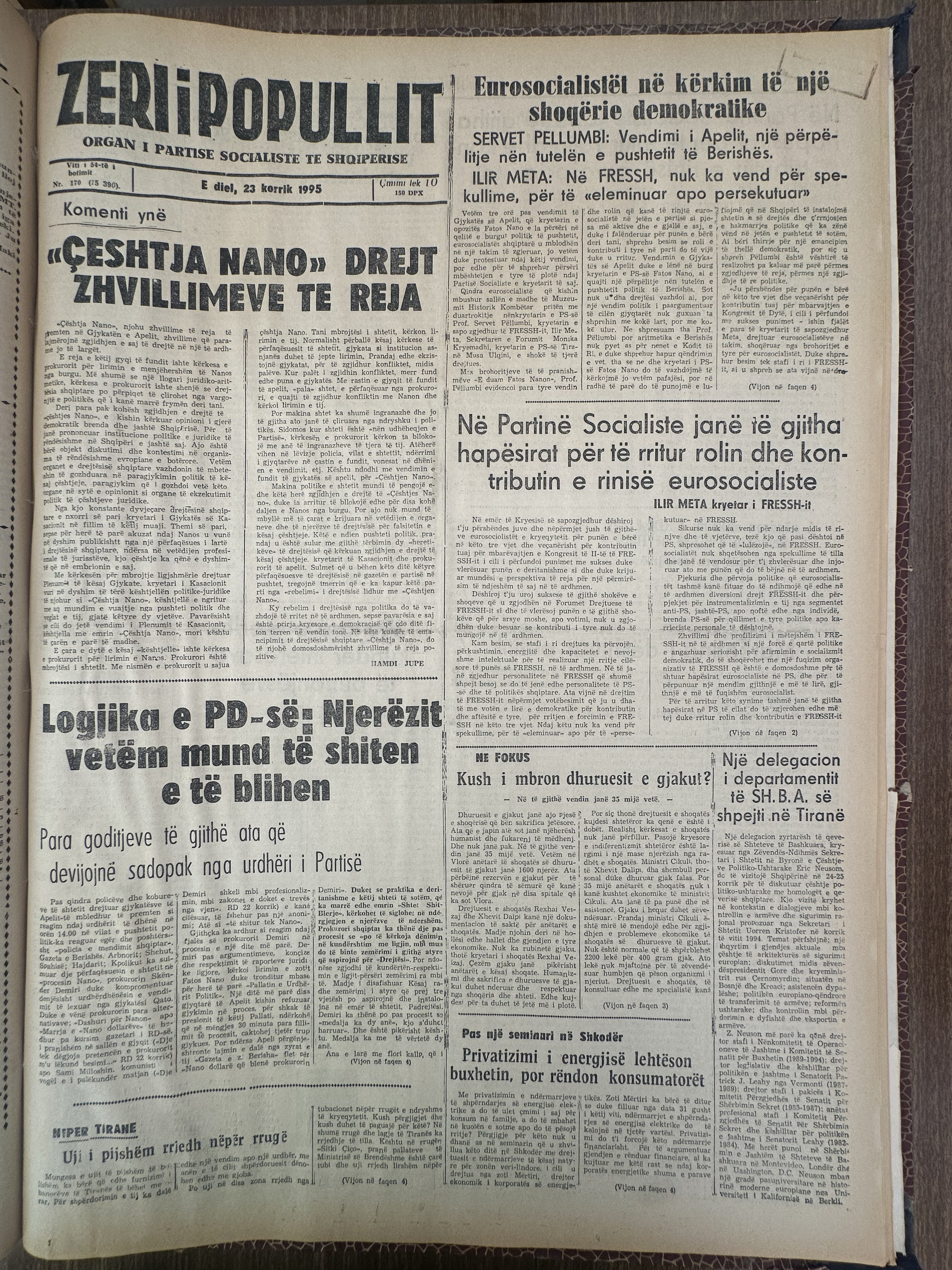 Zëri i Popullit 1995-07-23
